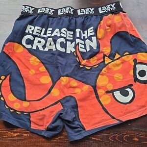 Lazy One "Release the Cracken" Octopus Cotton Woven Boxer L